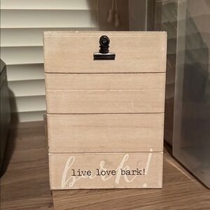 Wooden Dog Photo Holder